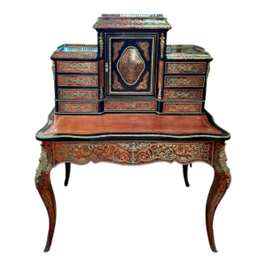 A Napoleon III Boulle Inlay “Bonheur Du Jour” Lady’s Desk