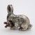 Vintage Italian Handmade Silver and Brass Bunny with Carrot, Italy, 1970s For Sale - Image 4 of 13