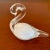 Vintage Glass Swan Figurine Paperweight Fm Konstglas Signed Ronneby Sweden For Sale In Raleigh - Image 6 of 6
