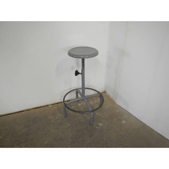 Vintage Iron Stool, 1970 For Sale - Image 9 of 9