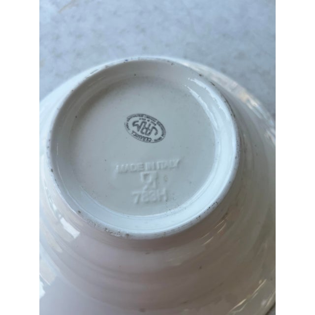 Bring the charm of Mediterranean dining to your table with this beautiful vintage ceramic soup/pasta bowl by JRM Ceramica....