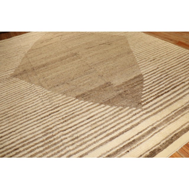 Textile Zabihi Collection Contemporary Tulu Mohair Style Turkish Rug - 10'3" x 14'5" For Sale - Image 7 of 12