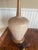 Mid 20th Century MCM Ceramic and Walnut Table Lamp For Sale - Image 5 of 6