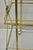 Mid Century Italian Modern 3 Tier Brass & Glass X-Frame Rolling Bar Cart Table For Sale - Image 9 of 12