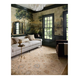 Chris Loves Julia x Loloi Palma Natural / Multi 6'-3" x 9'-6" Area Rug For Sale