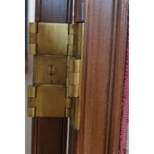 Double Sided Trifold Privacy Screen or Room Divider For Sale - Image 5 of 9