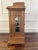 Large Antique Victorian Carved Oak Bracket Clock For Sale - Image 6 of 13