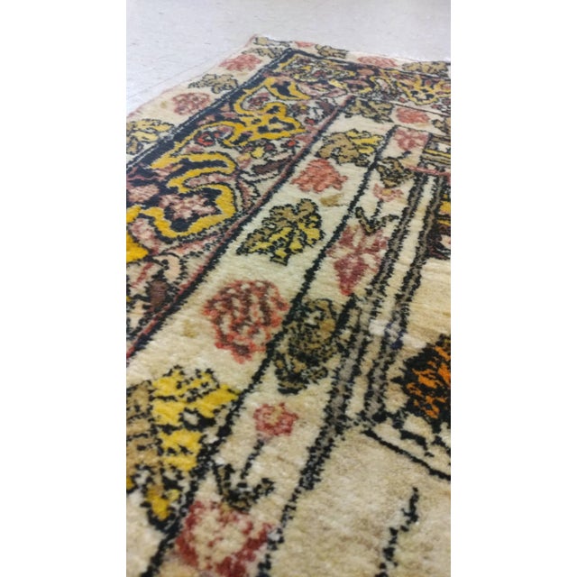 Antique Persian Pictorial Malayer Rug, Wall Hanging, King of Persia Handmade Rug For Sale - Image 4 of 10