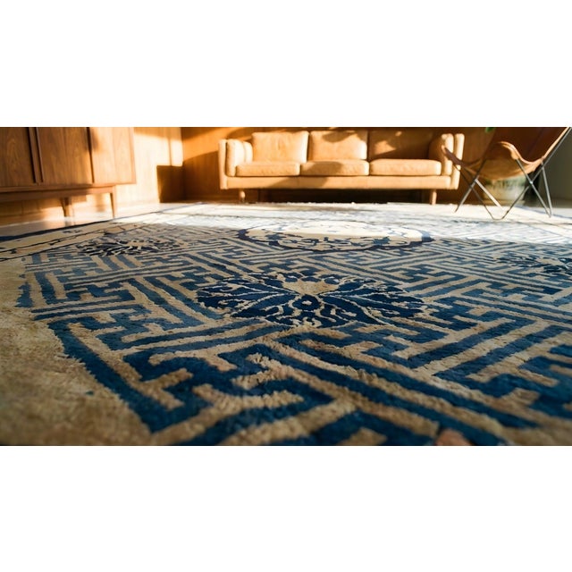 19th Century Chinese Peking Carpet ( 6' 2" x 8' 6" - 188 x 259 ) For Sale - Image 13 of 13