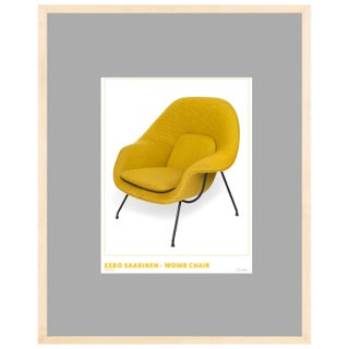 Eero Saarinen Womb Chair Print - Mid-Century Still Life Photograph (11x14 Framed Print) For Sale