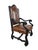 Ferguson Copeland European Country Carved Wood & Leather Crest Armchair For Sale - Image 13 of 17