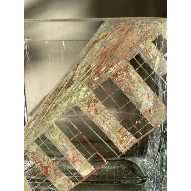 Mid-Century Crystal Vase by Anatole Riecke, 1944 For Sale - Image 6 of 11