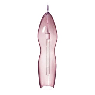 Kiss Pendant Light from the Constantine Collectionin Rose Quartz For Sale