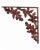 Leafy wall brackets set of four autumn theme heavy iron beautifully formed. Painted finish.