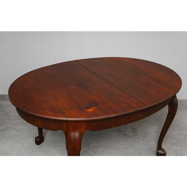 Brown Art Nouveau Dining Table For Sale - Image 8 of 18