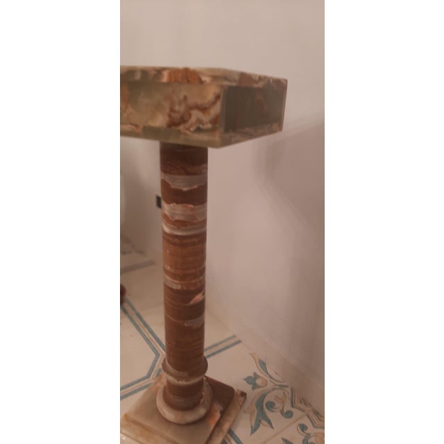 Onyx Column Coffee Table, 1965 For Sale - Image 3 of 6