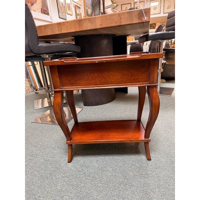 Wood Ethan Allen Marc End Table For Sale - Image 7 of 11