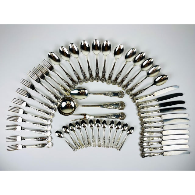 Vintage Silver Cutlery Set, Italy, 1960s, Set of 51 For Sale - Image 14 of 14