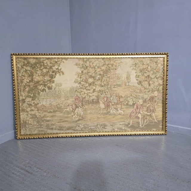 1920s French Framed Tapestry, 1920s For Sale - Image 5 of 5