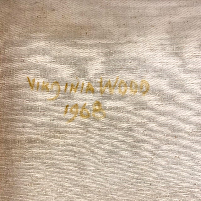 'Abstracted Landscape' by Virginia Wood, 1968, New York, Art Students League, Boulder, Bay Area Woman Artist For Sale - Image 9 of 9