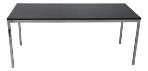 Modern Design Chrome Base Top Dining Table or Desk