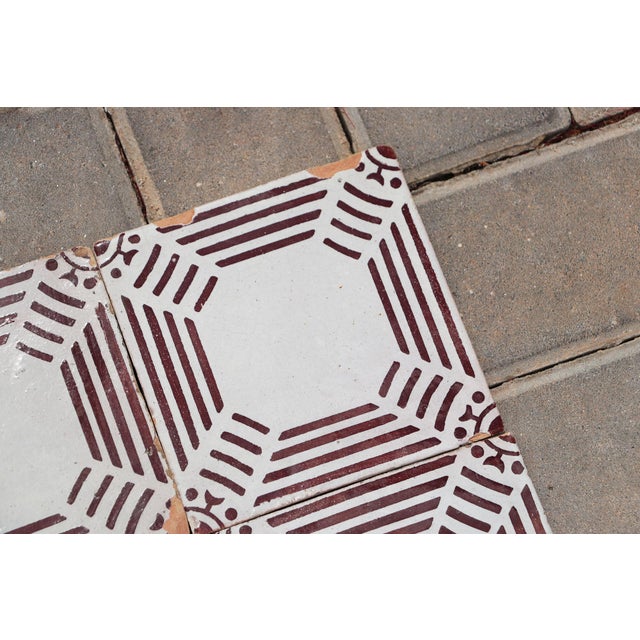 1920s Antique Bauhaus Portuguese Set of Ten Tiles For Sale - Image 9 of 13