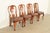Baker Furniture Company Antique English Queen Anne Burl Wood Dining Chairs, Circa 1860s For Sale - Image 4 of 13
