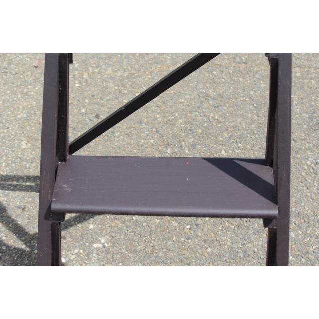 Vintage Foldable Wood Ladder, 1950s For Sale - Image 11 of 17