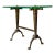 Vintage Deco Bronze and Glass Side Table For Sale