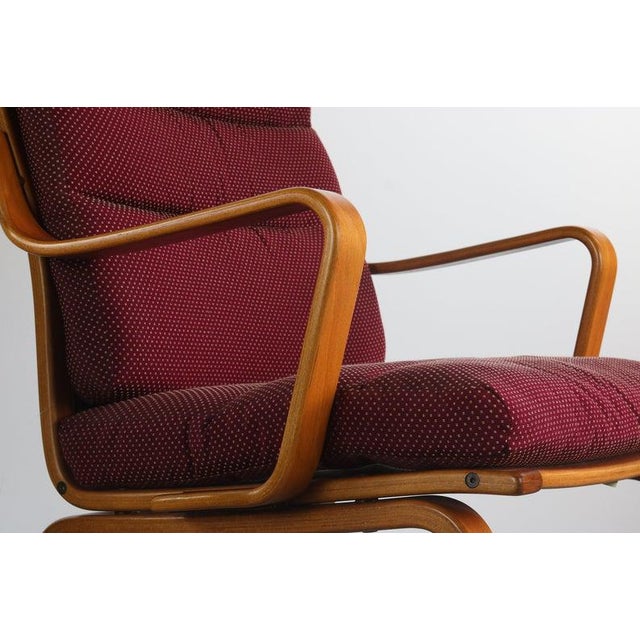 1970s Mid Century Modern Bentwood Lounge Chairs by Gote Mobler, Sweden For Sale - Image 5 of 7