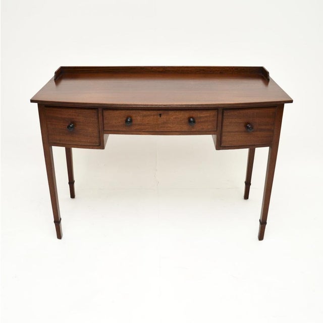 Antique Edwardian Writing Table, 1900s For Sale - Image 11 of 11