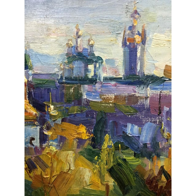 1960s 1960s Oil Painting Domes of Churches For Sale - Image 5 of 11