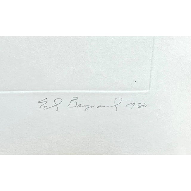 American Ed Baynard, Zen Minimalist Flowers Etching American Modernist Ed Baynard Pop Art Print For Sale - Image 3 of 6