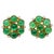 Gemstone details Diamond weight: 0.28 cts Emerald weight: 9.08 cts 14K gold Gross weight: 7.60 grams Gold weight: 5.72...