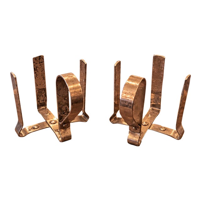 Vintage Metal Ice Cream Sundae Cup Holders, Set of 2 – Mid-Century Soda Fountain Stands For Sale