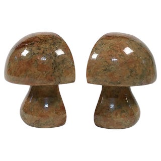 Stone Mushroom Bookends For Sale