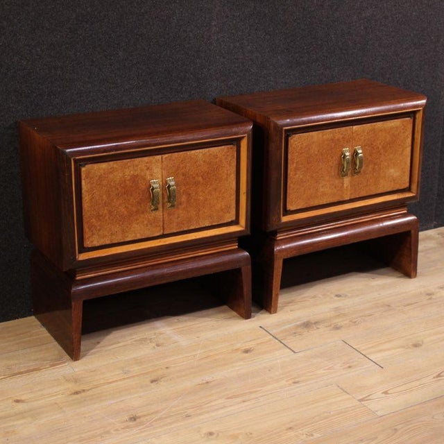 20th Century Italian Bedside Tables, 1950, Set of 2 For Sale - Image 13 of 13