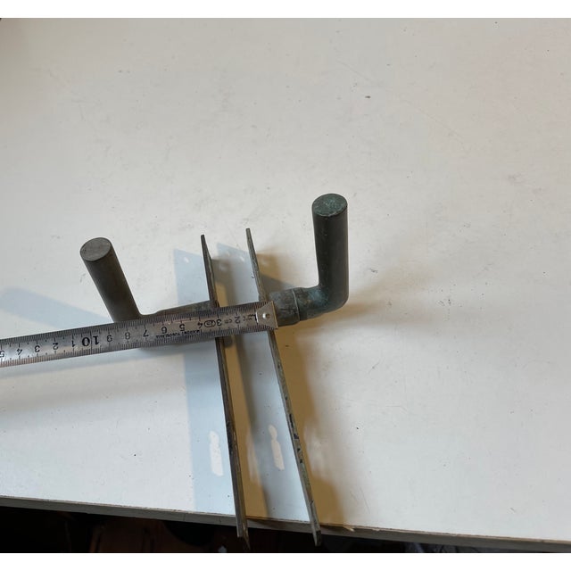 Art Deco Scandinavian Door Handles in Brass, 1930s, Set of 6 For Sale - Image 12 of 13