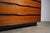 Dresser by John Kapel for Glenn of California, circa 1960 with ebony accents and curved drawer pulls. This brilliant...