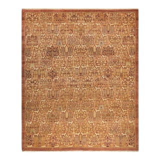 Vintage Moroccan Hand Knotted Wool Area Rug, Rose - 8'1" X 9'10" For Sale