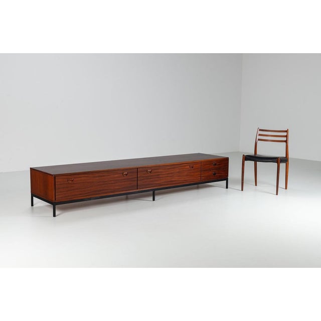 1960s Dutch Lowboard in Rosewood by Fristho Franeker for Fristho, 1960 For Sale - Image 5 of 12
