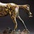 1980s 1980s Bronze Horse Sculpture With Gold Inlay | Ancient Style Gilt Bronze Statue | 1.3kg For Sale - Image 5 of 10