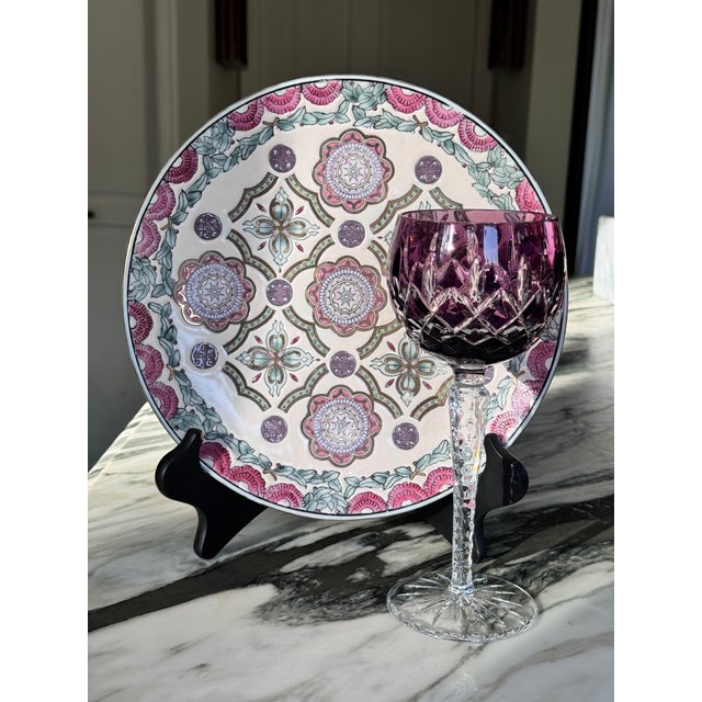 Vintage Chinoiserie Decorative Plate For Sale - Image 12 of 17