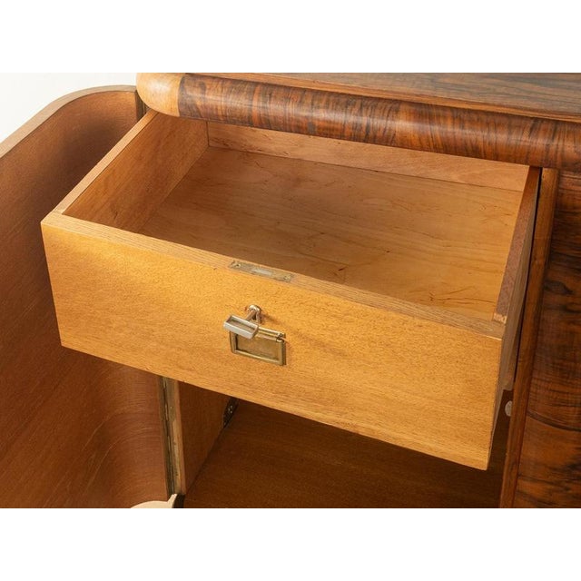 Wood Art Deco Sideboard in Walnut, 1920s For Sale - Image 7 of 12
