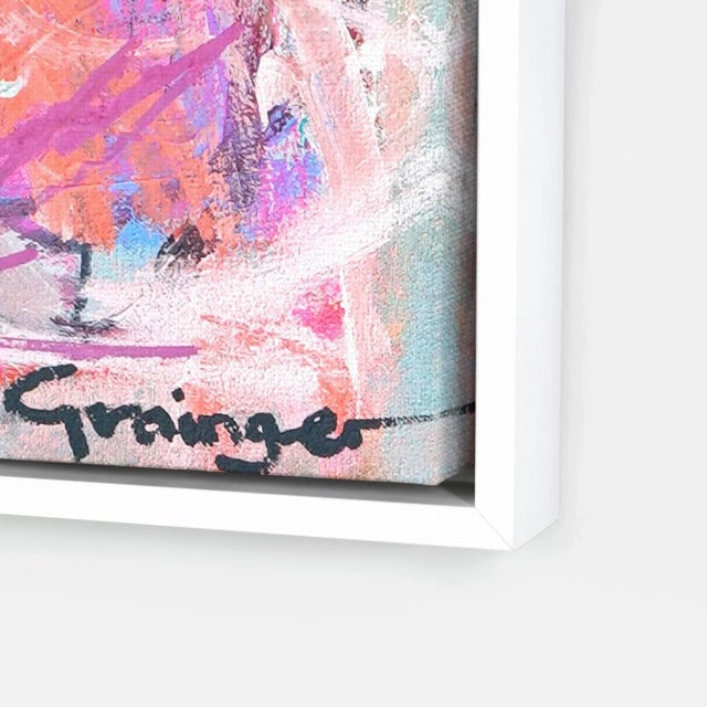 DESCRIPTION: Party on the River Boat by Lesley Grainger in Gold Frame, XS SPECIFICATIONS: Type: Canvas Floater Framed....