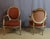 Wood Vintage Louis XVI Armchairs, 1950s, Set of 2 For Sale - Image 7 of 12