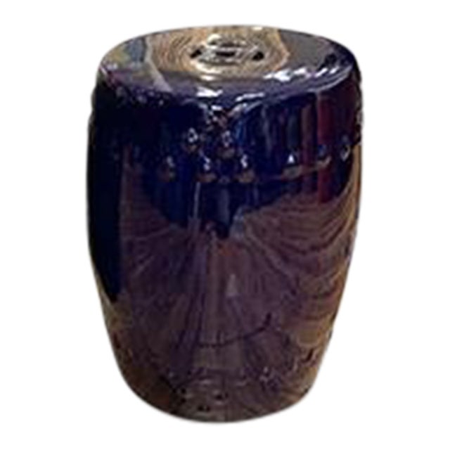 1990s Purple Color Garden Stool For Sale