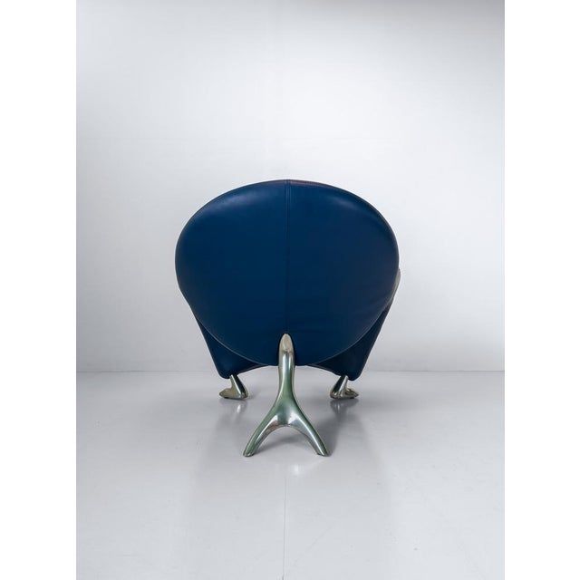 Metal Papageno Armchair by Jan Armgardt for Leolux, 2010s For Sale - Image 7 of 11