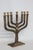 Jerusalem Seven Branch Brass Menorah Enamel Shields 12 Tribes of Israel 4504b For Sale - Image 4 of 14