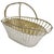A beautifully mid-century woven silver wine serving basket made in France and imported to the US by Eisenberg-Lozano in...